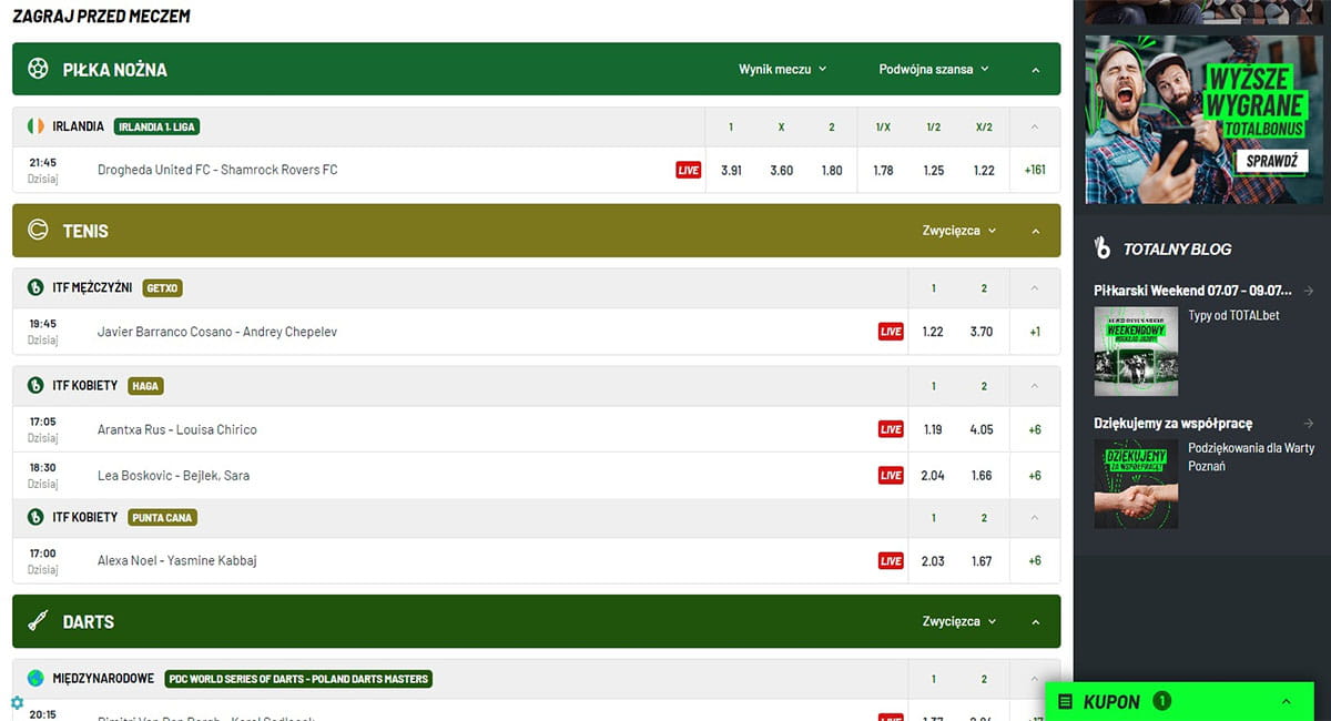 TotalBet opinie nasza recenzja zakładów bukmacherskich w 2024 r